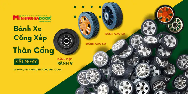 bánh xe cổng xếp chất lượng bánh xe cổng xếp chất lượng