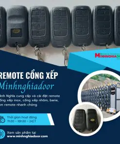 remote cổng xếp tự động