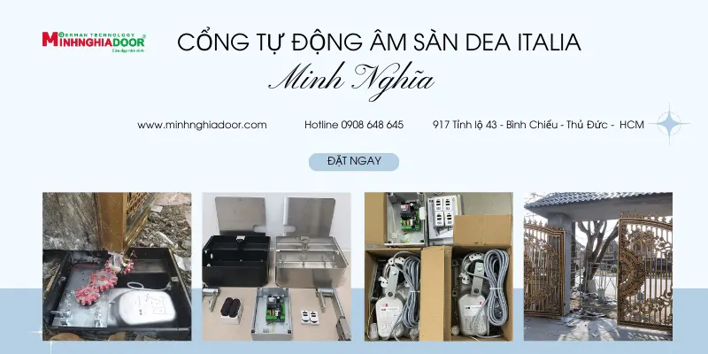 motor cổng âm sàn nhập khẩu