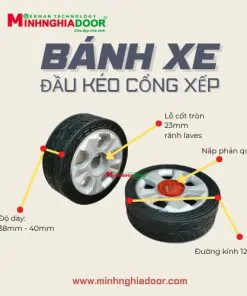 Bánh xe cổng xếp loại lớn giá bao nhiêu