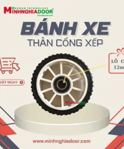 Bánh xe thân cổng xếp