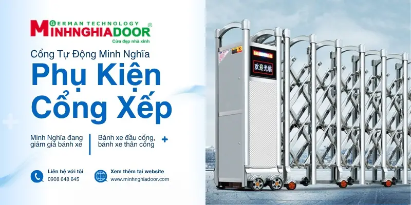 sửa chữa cổng xếp