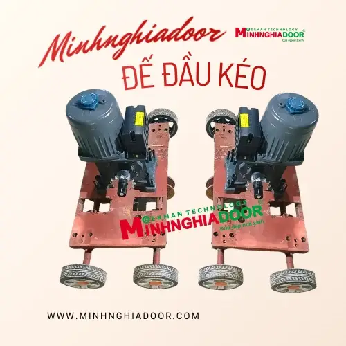 đế đầu kéo cổng xếp đày bao nhiêu mm