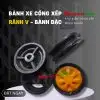 Bánh xe cổng xếp đầu kéo rãnh V 18 Bánh xe cổng xếp đầu kéo rãnh V