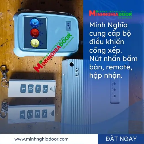nút nhấn để bàn cổng xếp