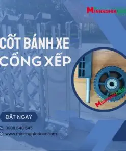 Cốt bánh xe cổng xếp thân cổng