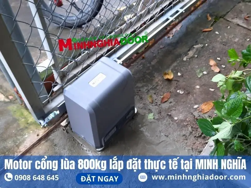 Công trình lắp đặt motor cổng tự động minhnghiadoor