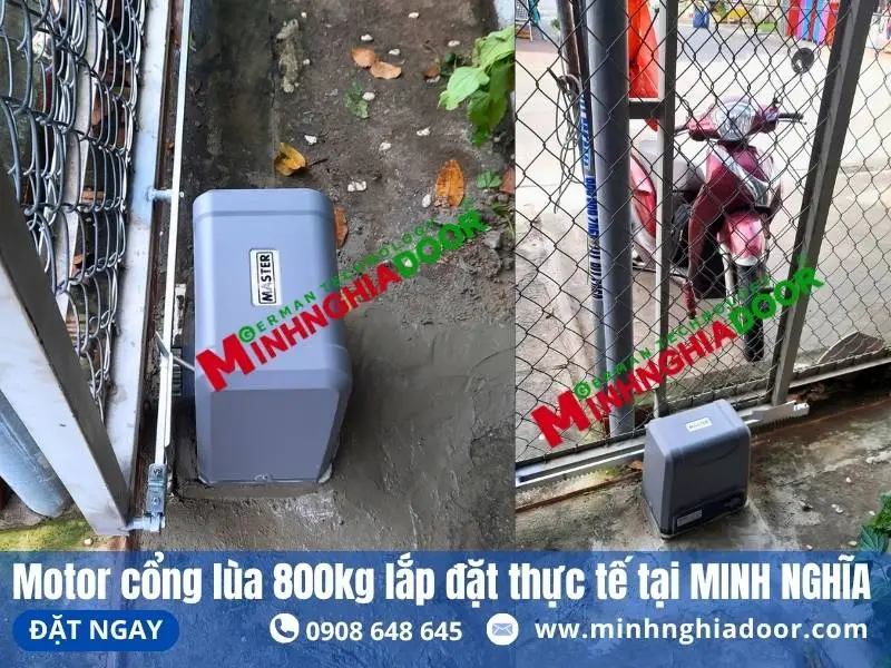 công trình lắp motor cổng minh nghĩa