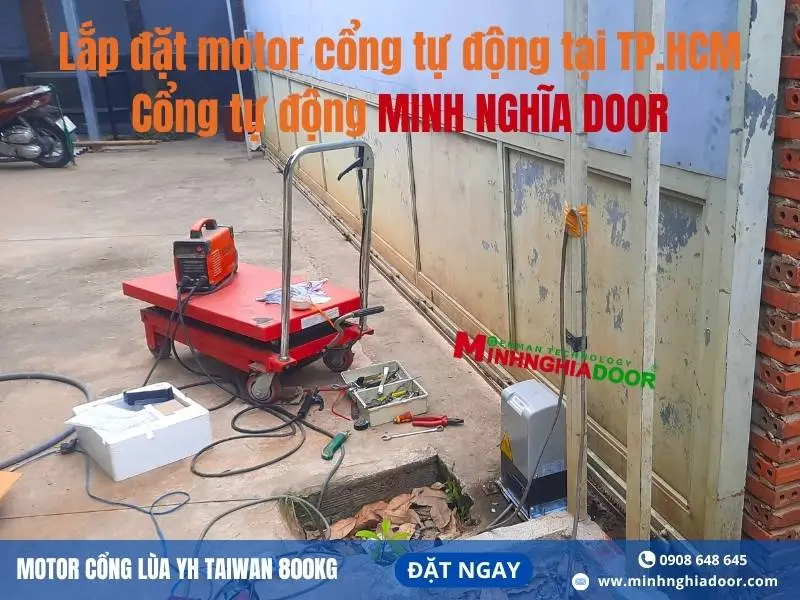 lắp đặt motor cổng tự động tphcm