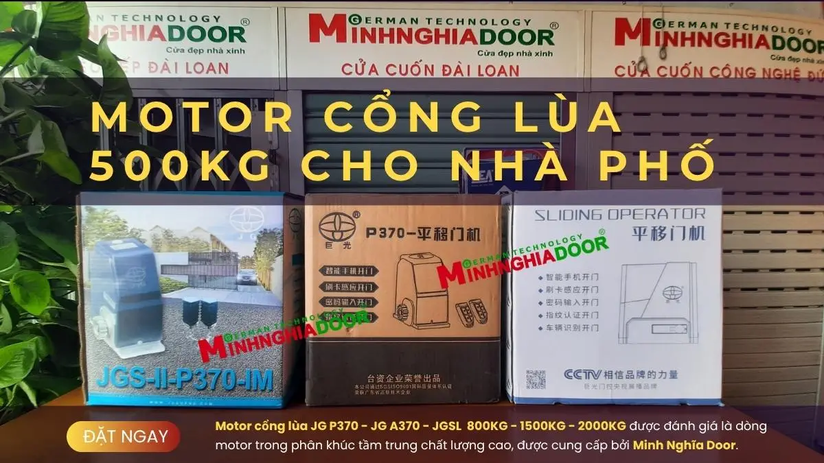 Motor cổng lùa 500kg nhà phố