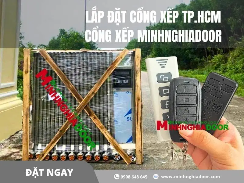 lắp đặt cổng xếp tphcm