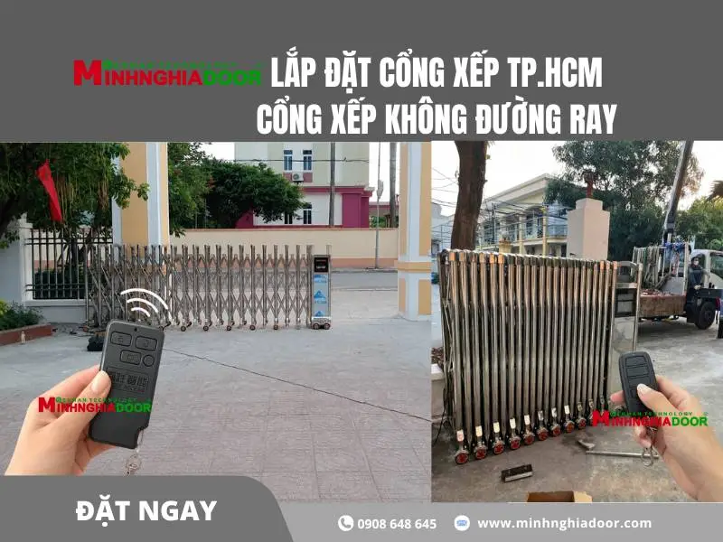 sửa motor cổng xếp