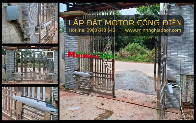Lắp đặt motor cổng điện Lắp đặt motor cổng điện