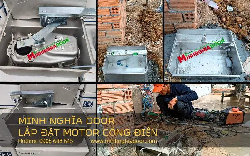 Minh Nghĩa Door lắp đặt motor cổng điện Minh Nghĩa Door lắp đặt motor cổng điện