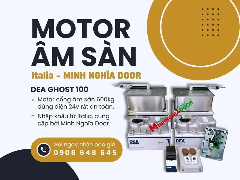 Motor âm sàn 600kg dea ghost 100 Motor âm sàn 600kg dea ghost 100