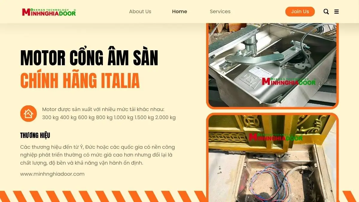 Motor cổng âm sàn chính hãng Motor cổng âm sàn chính hãng
