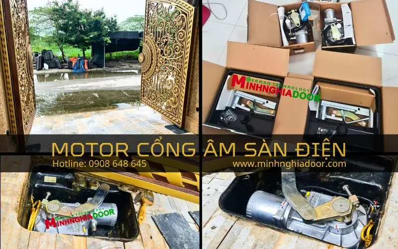Motor cổng âm sàn Motor cổng âm sàn