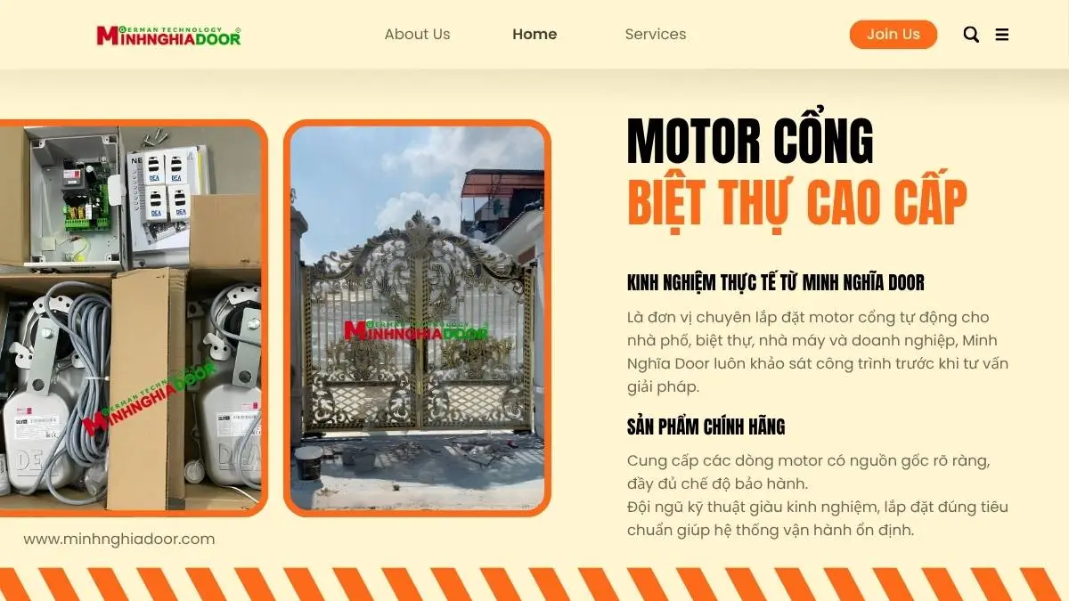 Motor cổng biệt thự cao cấp Motor cổng biệt thự cao cấp