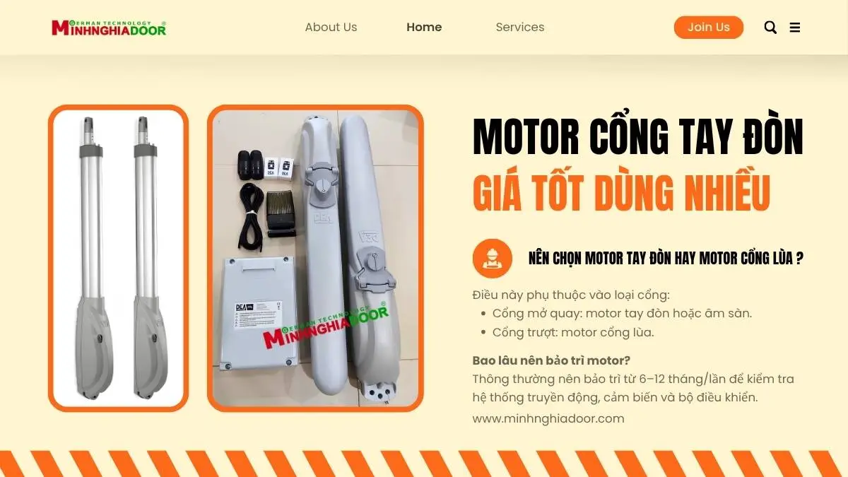 Motor cổng tay đòn giá tốt Motor cổng tay đòn giá tốt