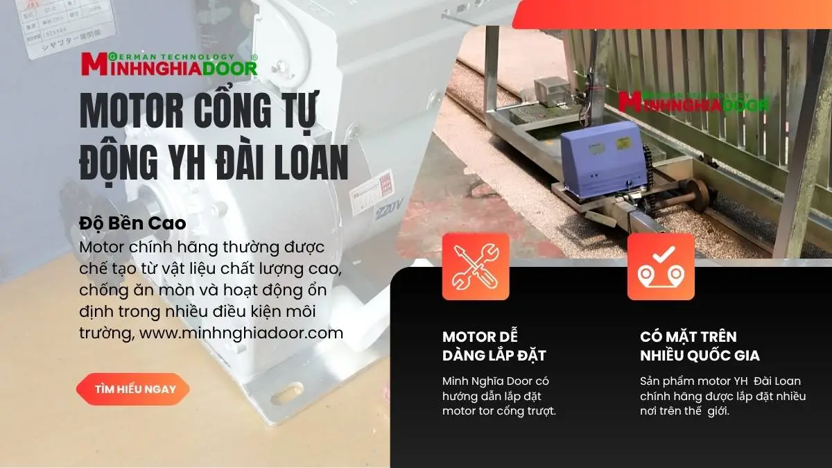 Motor cổng trượt 1000kg Motor cổng trượt 1000kg