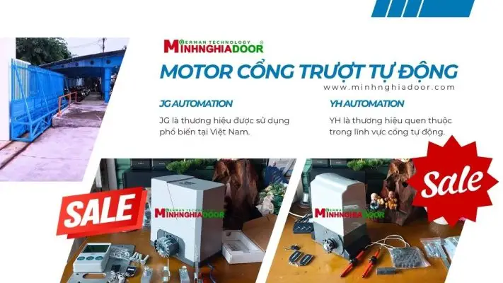 motor cong truot tu dong