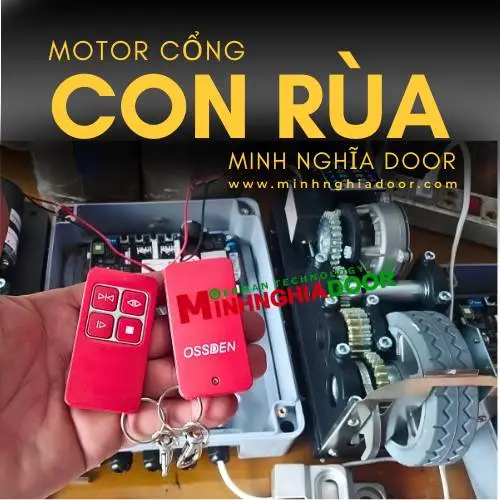 Motor cổng con rùa 8 remote motor cổng con rùa