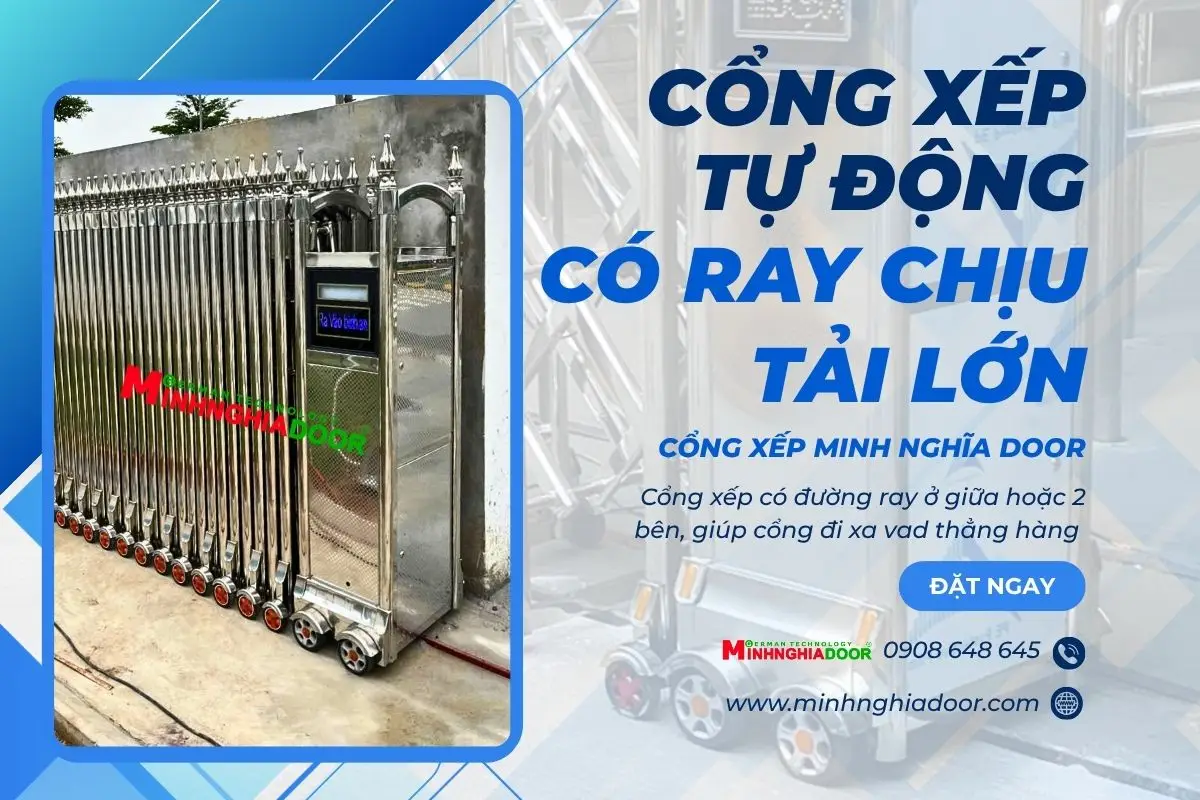Cổng xếp tự động có ray chịu tải lớn Cổng xếp tự động có ray chịu tải lớn