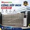 Lắp đặt đúng kỹ thuật giúp cổng xếp vận hành ổn định và bền bỉ.