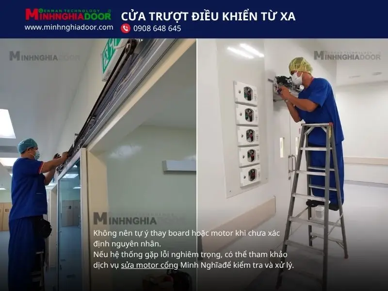 Cửa trượt điều khiển từ xa Cửa trượt điều khiển từ xa