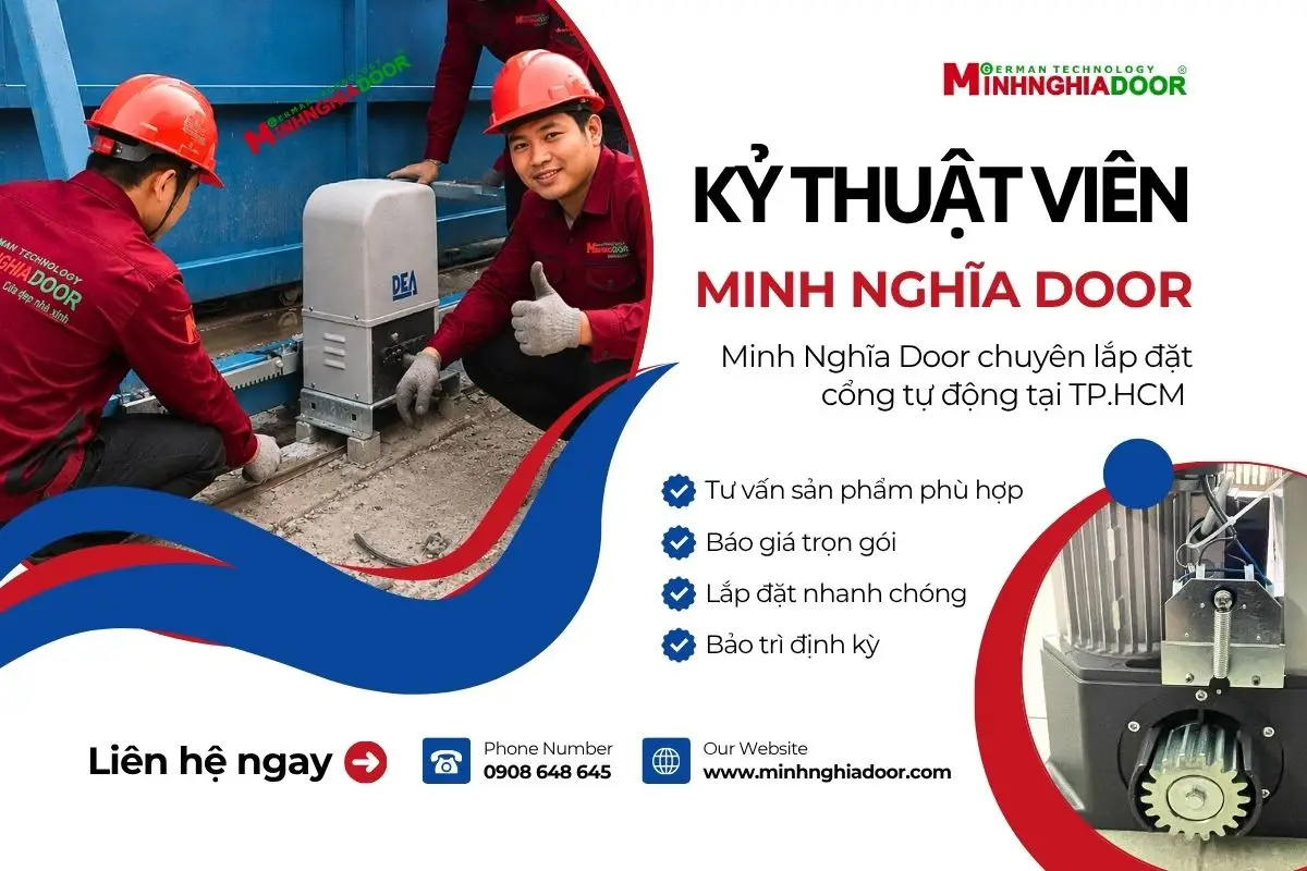 Kỷ thuật viên Minh Nghĩa Door lắp đặt cổng tự động Kỷ thuật viên Minh Nghĩa Door lắp đặt cổng tự động