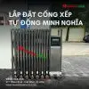 Cổng xếp tự động 9 Kỹ thuật lắp đặt cổng xếp tự động chuyên nghiệp