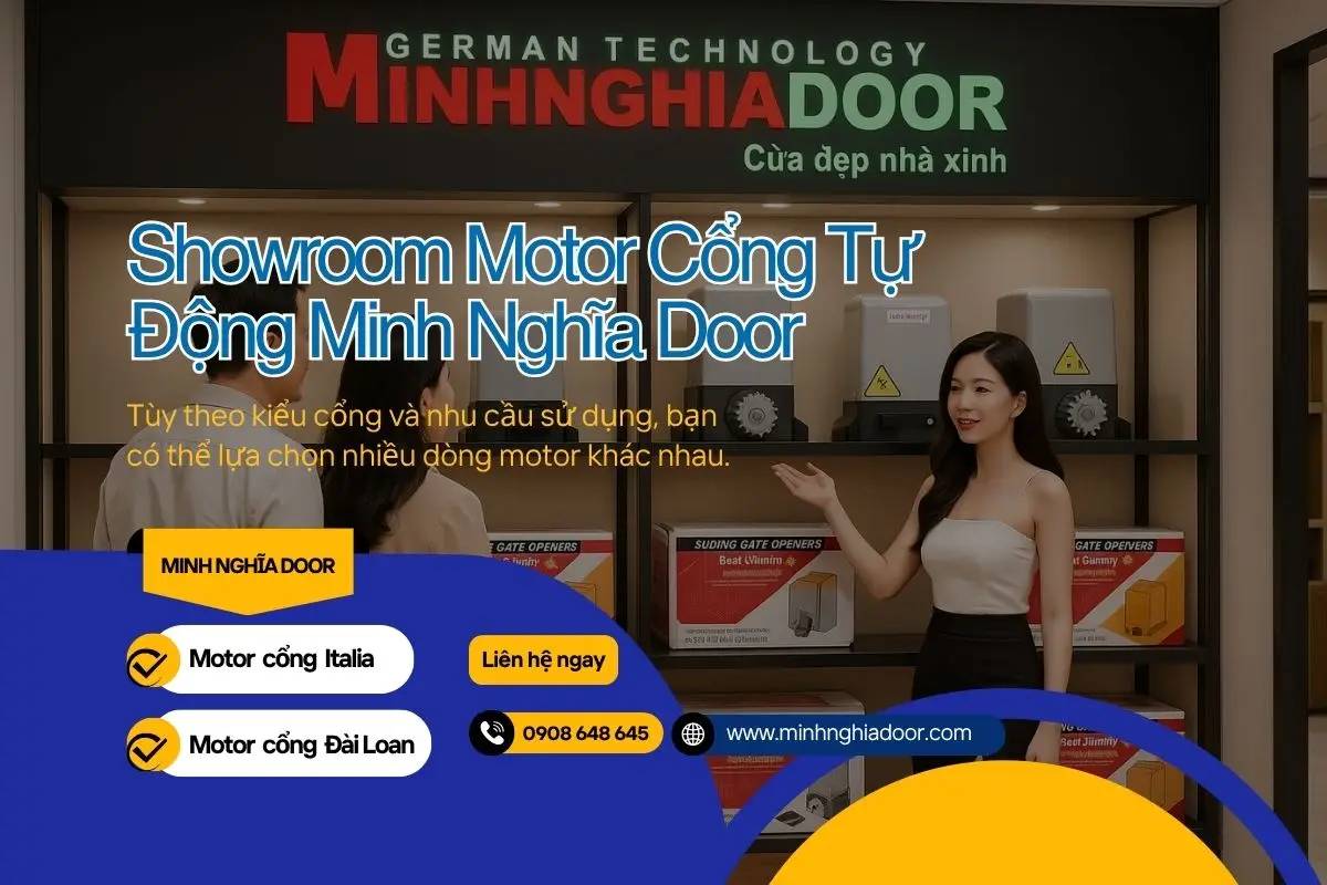 Showroom cổng tự động Minh Nghĩa Door Showroom cổng tự động Minh Nghĩa Door