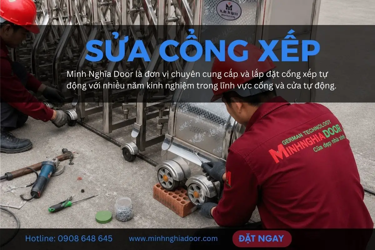 Sửa cổng xếp Sửa cổng xếp