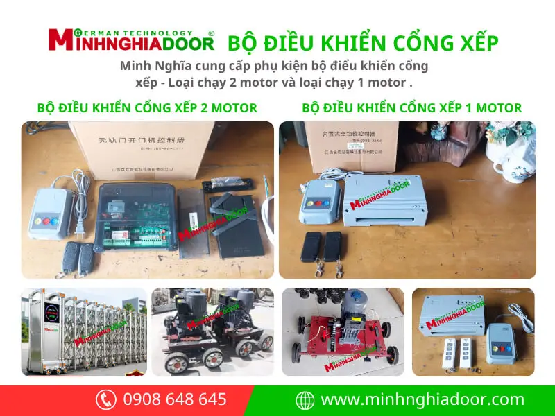 Bộ điều khiển cổng xếp điện Baisheng JG