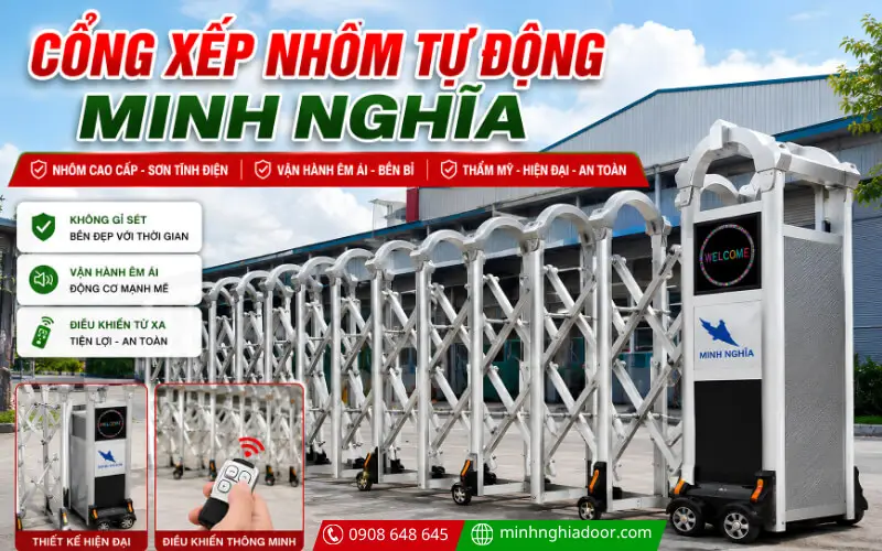 Cổng xếp tự động Minh Nghĩa cho nhà máy Cổng xếp tự động Minh Nghĩa cho nhà máy