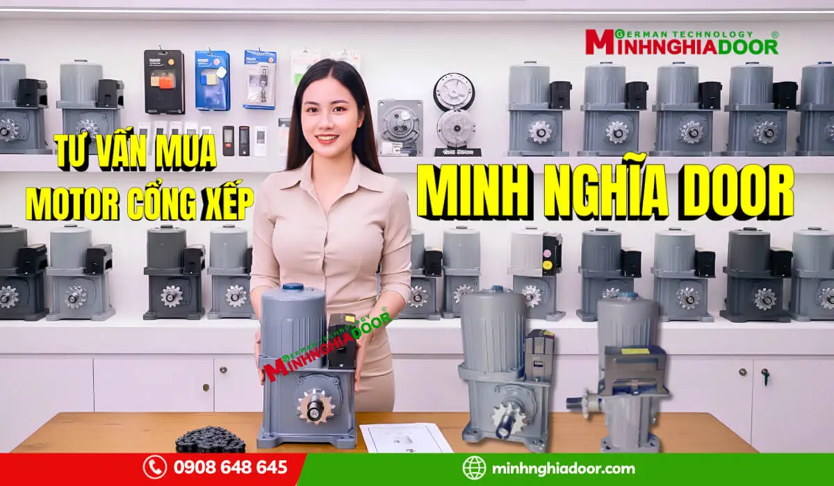 Tư vấn chọn motor cổng xếp Minh Nghĩa Tư vấn chọn motor cổng xếp Minh Nghĩa