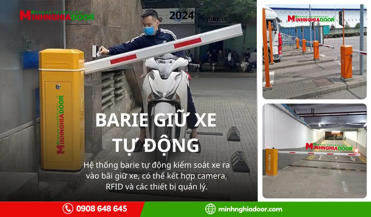 Barie tự động kiểm soát bãi giữ xe