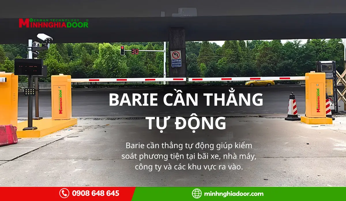 Barie cần thẳng tự động kiểm soát lối xe