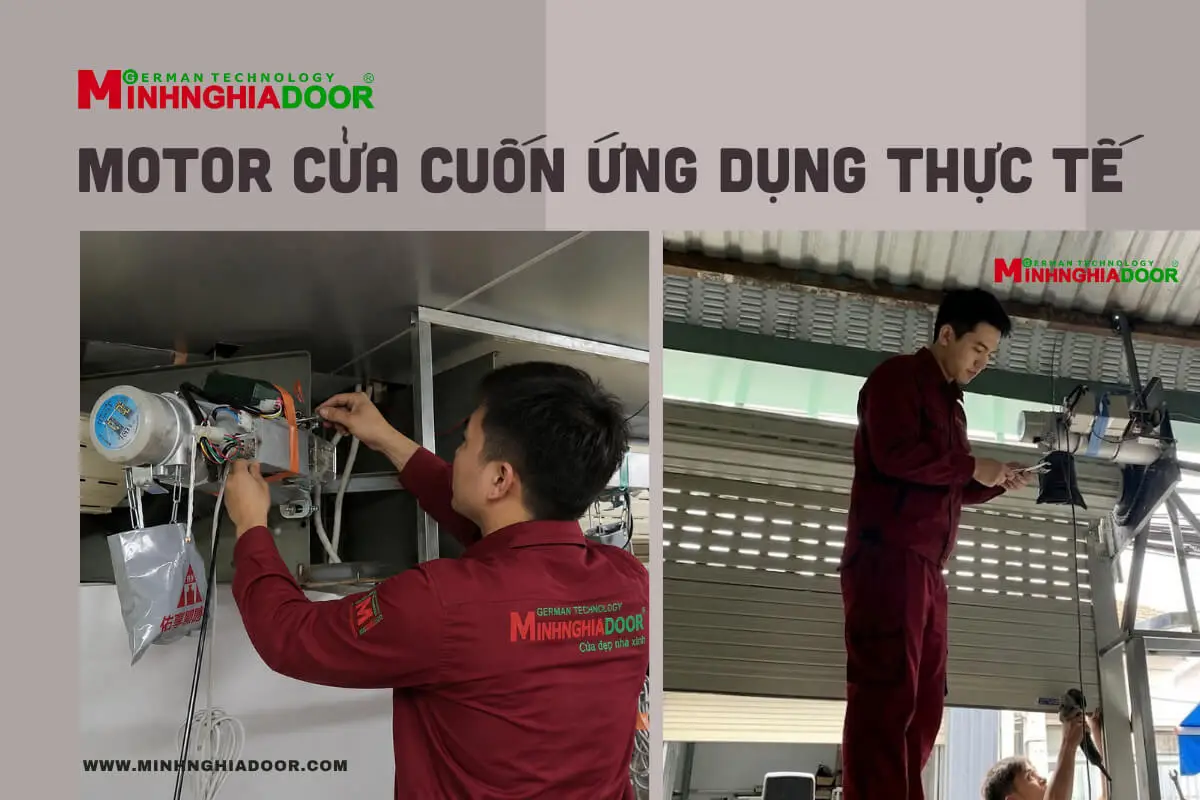 Cửa cuốn tự động lắp đặt cho nhà phố hiện đại